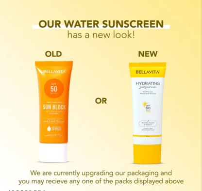 Bella Vita Sunscreen SPF 50 PA++++ Sun Block Water Sunscreen for Men and Women with Aloe Vera, Glycerin and Vitamin E 50 ml
