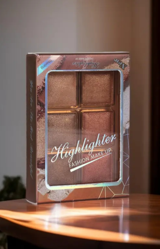 6 shade illuminating baked highlighter and blusher Platte