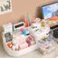 Anshri 360* Degree Rounding Large Capacity Cosmetic Storage Makeup Drawer Organizer Nail Polish/Lipstick Storage , Makeup Container Desktop Sundries Storage (Multicolor, Plastic)